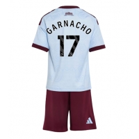Aston Villa Alejandro Garnacho #17 Tredje Tröja Barn 2026-27 Kortärmad (+ Korta byxor)